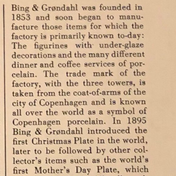 Rare! Vtg 1978 Royal Copenhagen BING & GRONDAHL Englishman Porcelain Plate Box - Picture 9 of 10